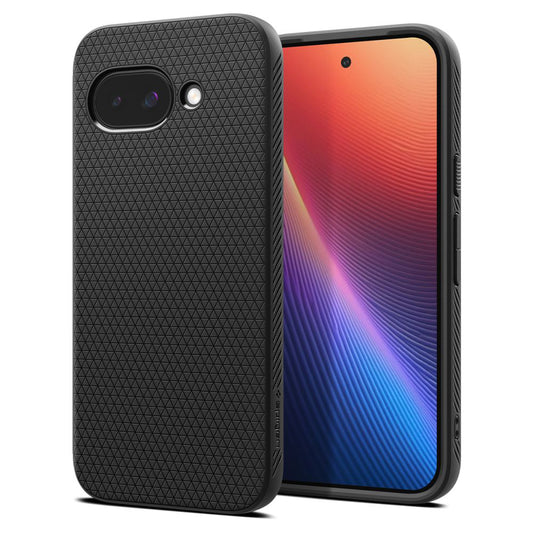 Étui pour Google Pixel 9a, Spigen, Liquid Air, Noir Mat ACS09039