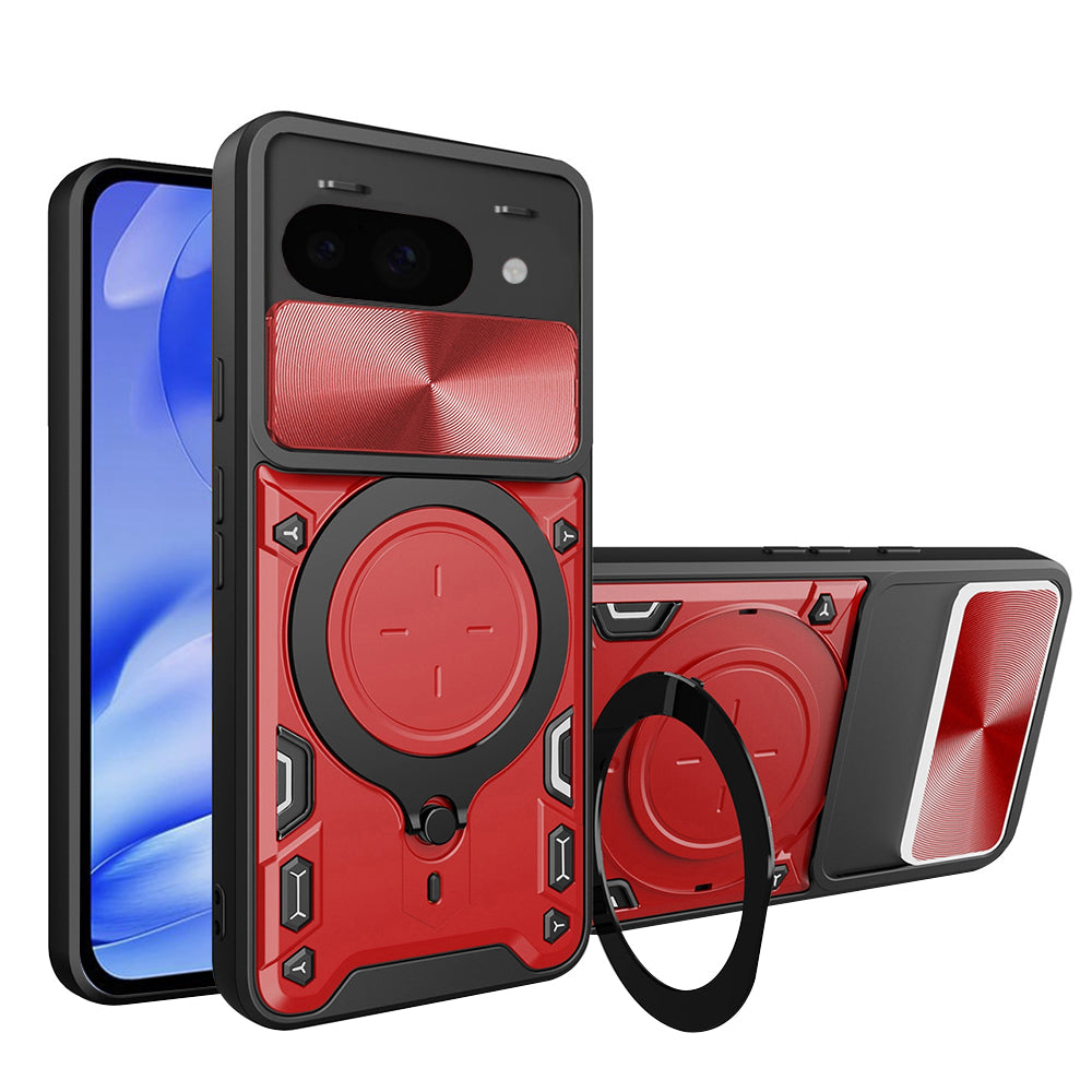 Coque pour Google Pixel 9a, Techsuit, CamGuard Pro, Rouge