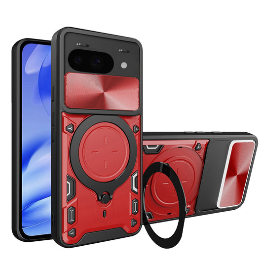 Coque pour Google Pixel 9a, Techsuit, CamGuard Pro, Rouge