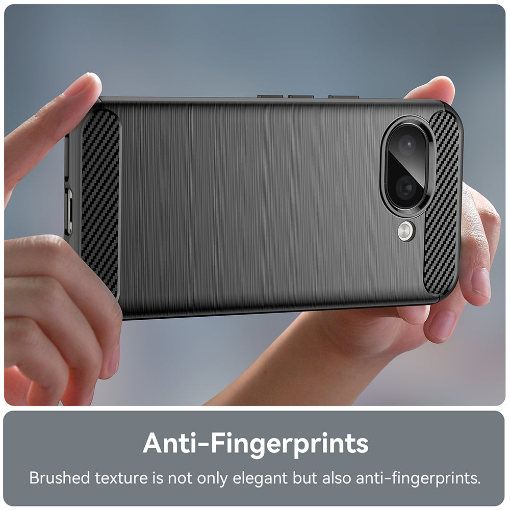Coque pour Google Pixel 9a, Techsuit, Carbone, Noire