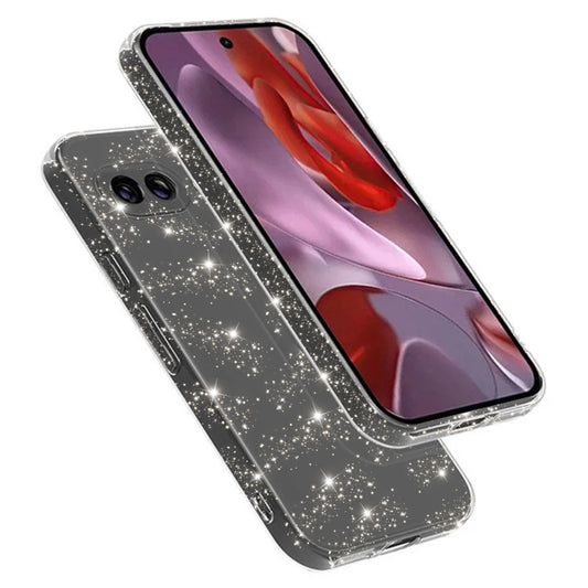 Coque pour Google Pixel 9a, Techsuit, SparkleSkin, Transparente