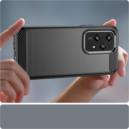 Coque pour Honor 200 Lite, Techsuit, Carbone, Noire