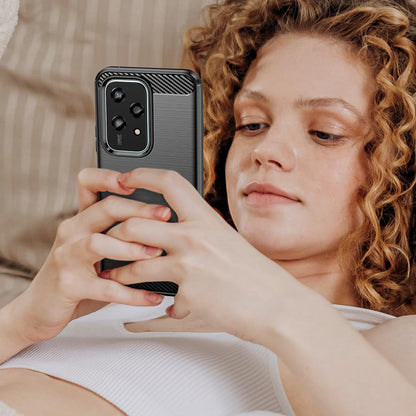 Coque pour Honor 200 Lite, Techsuit, Carbone, Noire