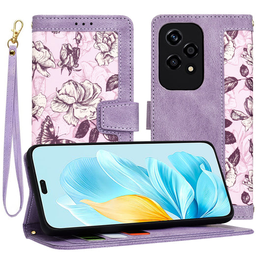 Coque pour Honor 200 Lite, Techsuit, FlipCraft, Violet