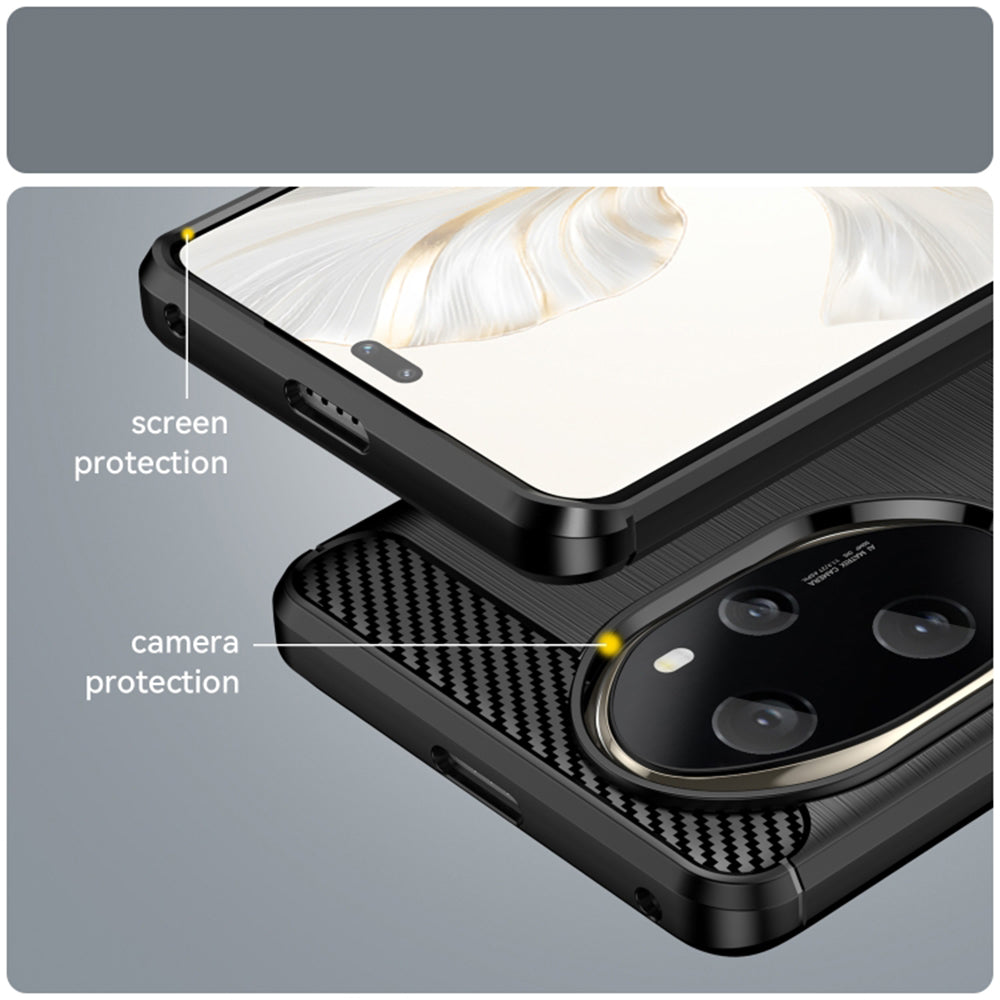 Case for Honor 200 Pro, Techsuit, Carbon, Black