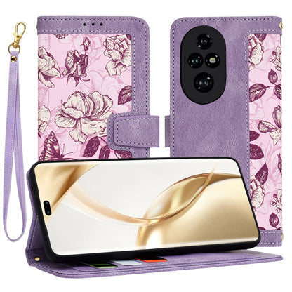 Coque pour Honor 200 Pro, Techsuit, FlipCraft, Violet