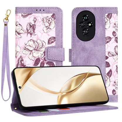 Coque pour Honor 200, Techsuit, FlipCraft, Violet