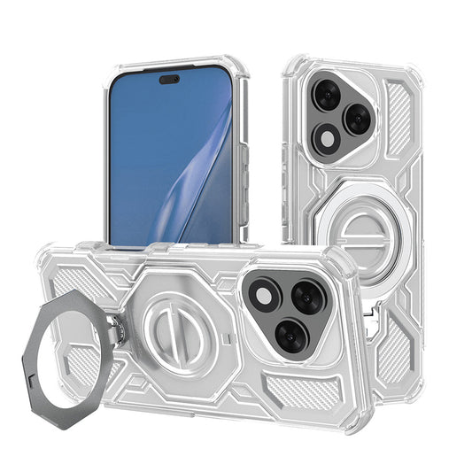 Coque pour Honor 400 Lite, Techsuit, Carbon Shield Pro, Blanche
