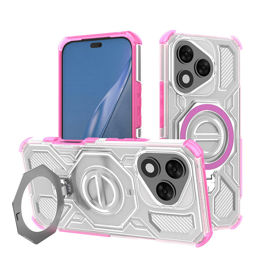 Coque pour Honor 400 Lite, Techsuit, Carbon Shield Pro, Rose