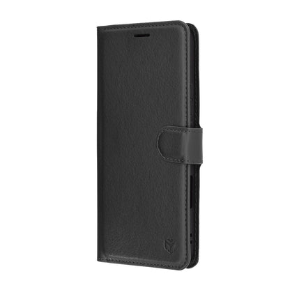 Coque pour Honor 400 Lite, Techsuit, Leather Folio, Noire