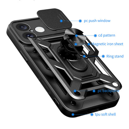 Coque pour Honor 400 Pro, Techsuit, CamShield, Vert