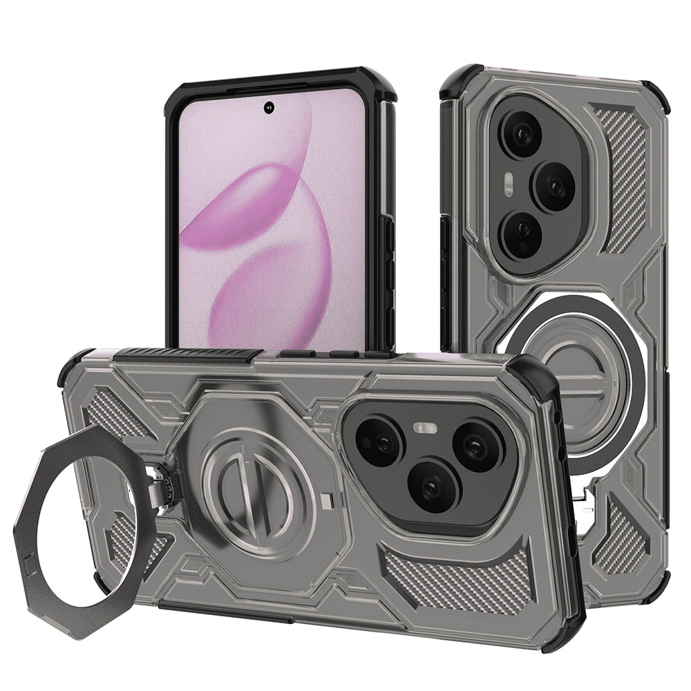 Coque pour Honor 400 Pro, Techsuit, Carbon Shield Pro, Fumée