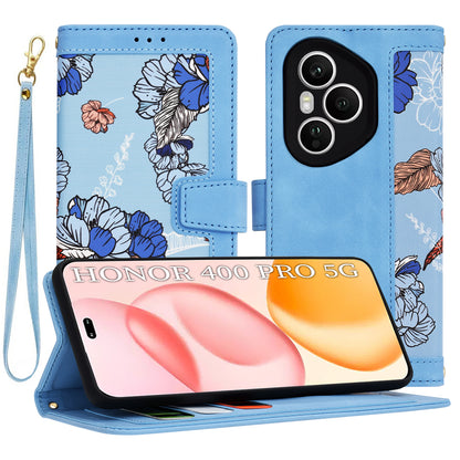 Coque pour Honor 400 Pro, Techsuit, FlipCraft, Bleu