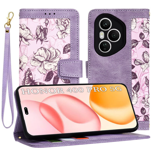 Coque pour Honor 400 Pro, Techsuit, FlipCraft, Violet