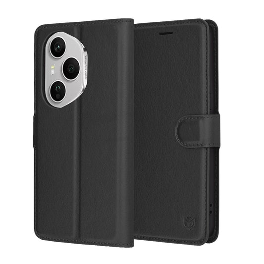 Coque pour Honor 400 Pro, Techsuit, Leather Folio, Noire