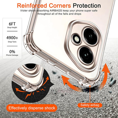 Case for Honor 400 Pro, Techsuit, Shockproof Clear, Transparent
