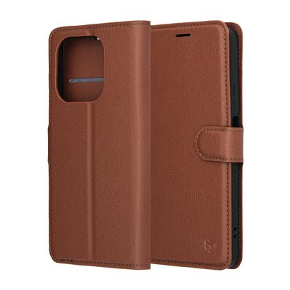 Case for Honor 400 Smart 4G / X7d 4G / 400 Smart 5G, Techsuit, Leather Folio, Brown