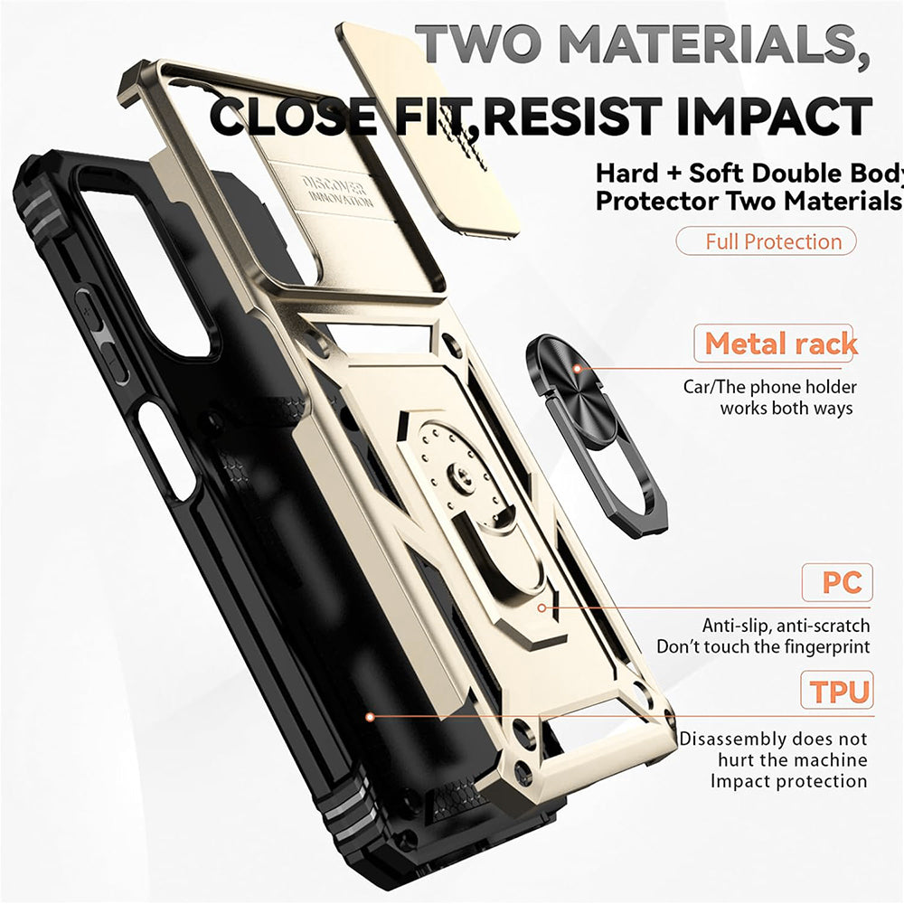 Coque pour Honor 400, Techsuit, CamShield, Bleue