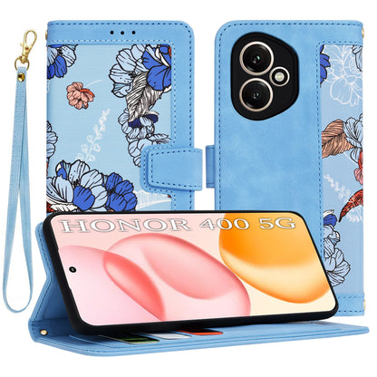 Coque pour Honor 400, Techsuit, FlipCraft, Bleu