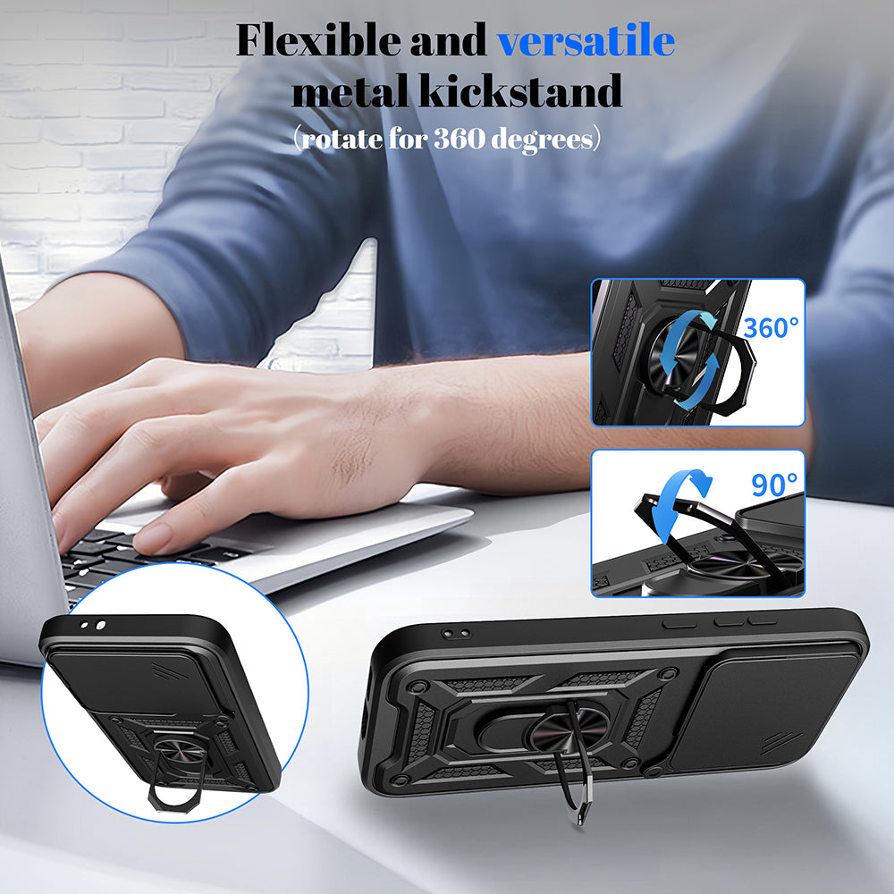 Étui pour Honor 600 Lite, Techsuit, CamShield, Doré