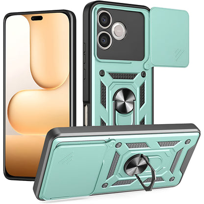 Étui pour Honor 600 Lite, Techsuit, CamShield, Vert