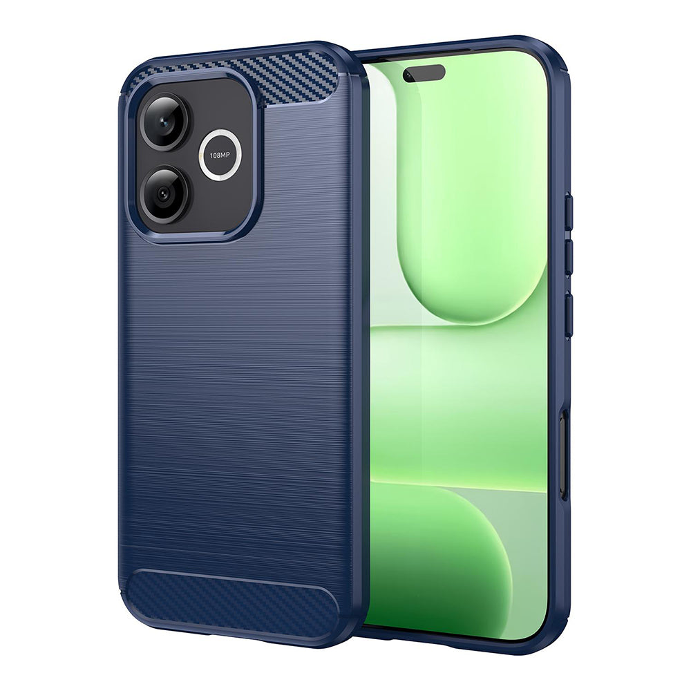 Housse pour Honor 600 Lite, Techsuit, Carbone, Bleue
