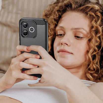 Housse pour Honor 600 Lite, Techsuit, Carbone, Noire