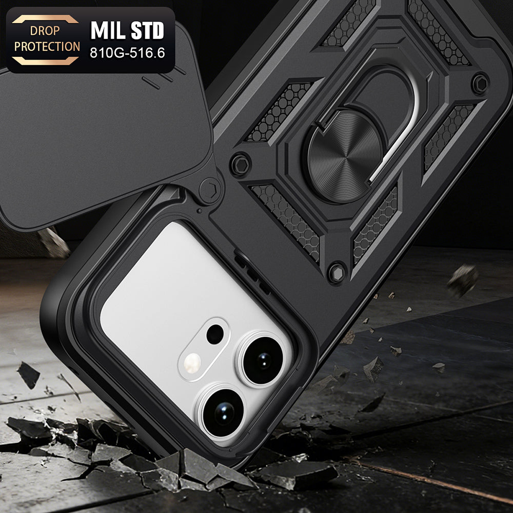 Coque pour Honor 600 Pro / 600, Techsuit, CamShield, Noire