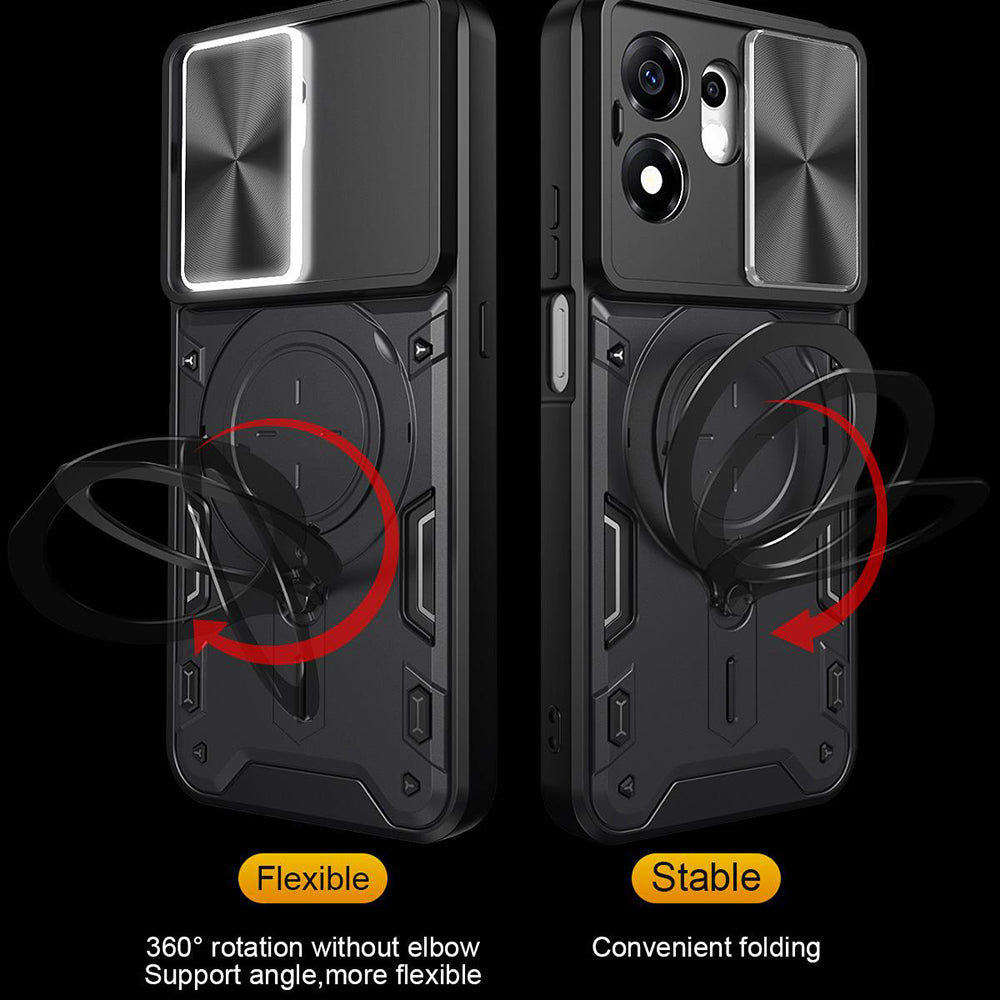 Coque pour Honor 600 Smart, Techsuit, CamGuard Pro, Noire