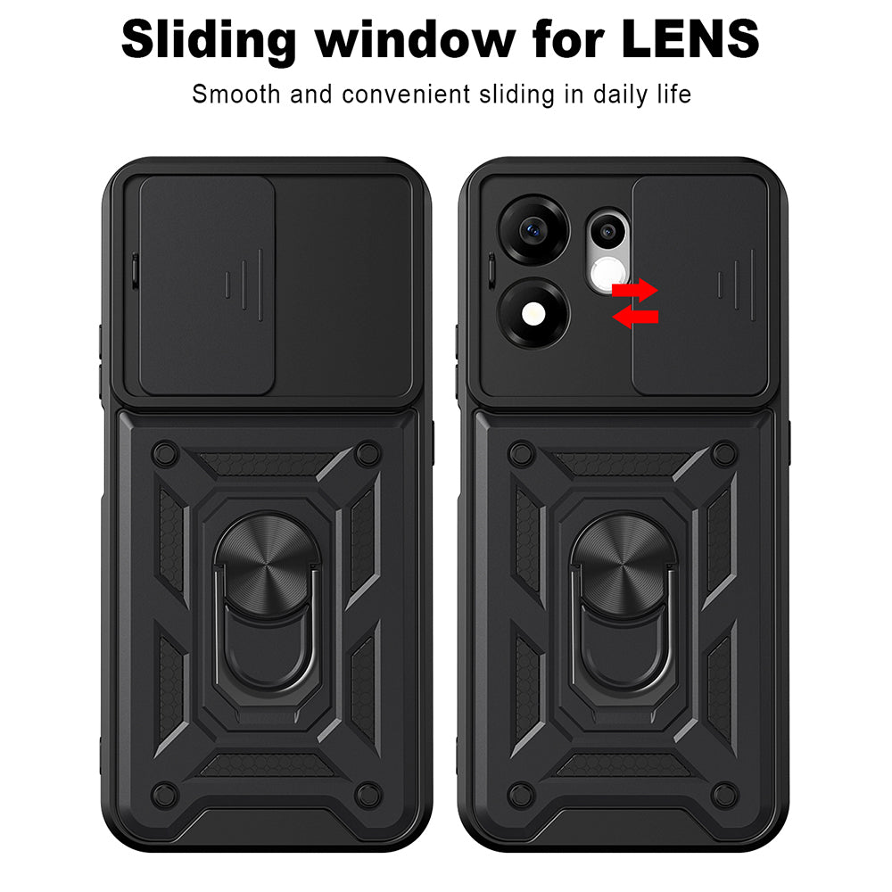Coque pour Honor 600 Smart, Techsuit, CamShield, Noire