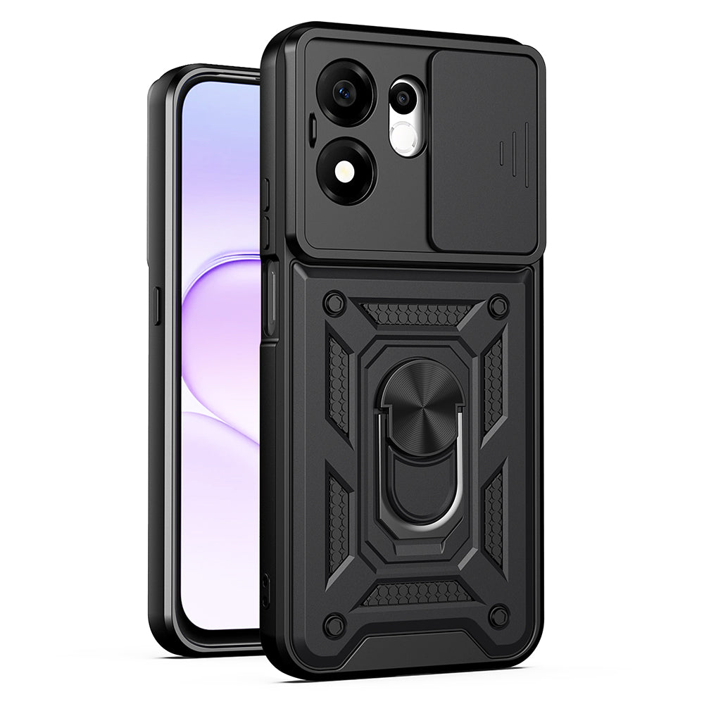 Coque pour Honor 600 Smart, Techsuit, CamShield, Noire