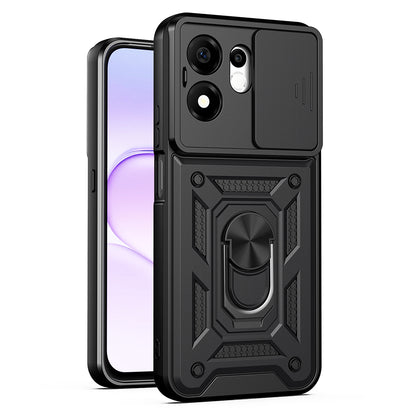 Coque pour Honor 600 Smart, Techsuit, CamShield, Noire