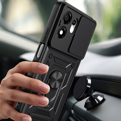Coque pour Honor 600 Smart, Techsuit, CamShield, Noire