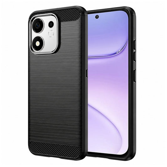Coque pour Honor 600 Smart, Techsuit, Carbone, Noire