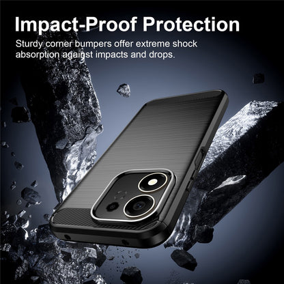 Case for Honor 600 Smart, Techsuit, Carbon, Black