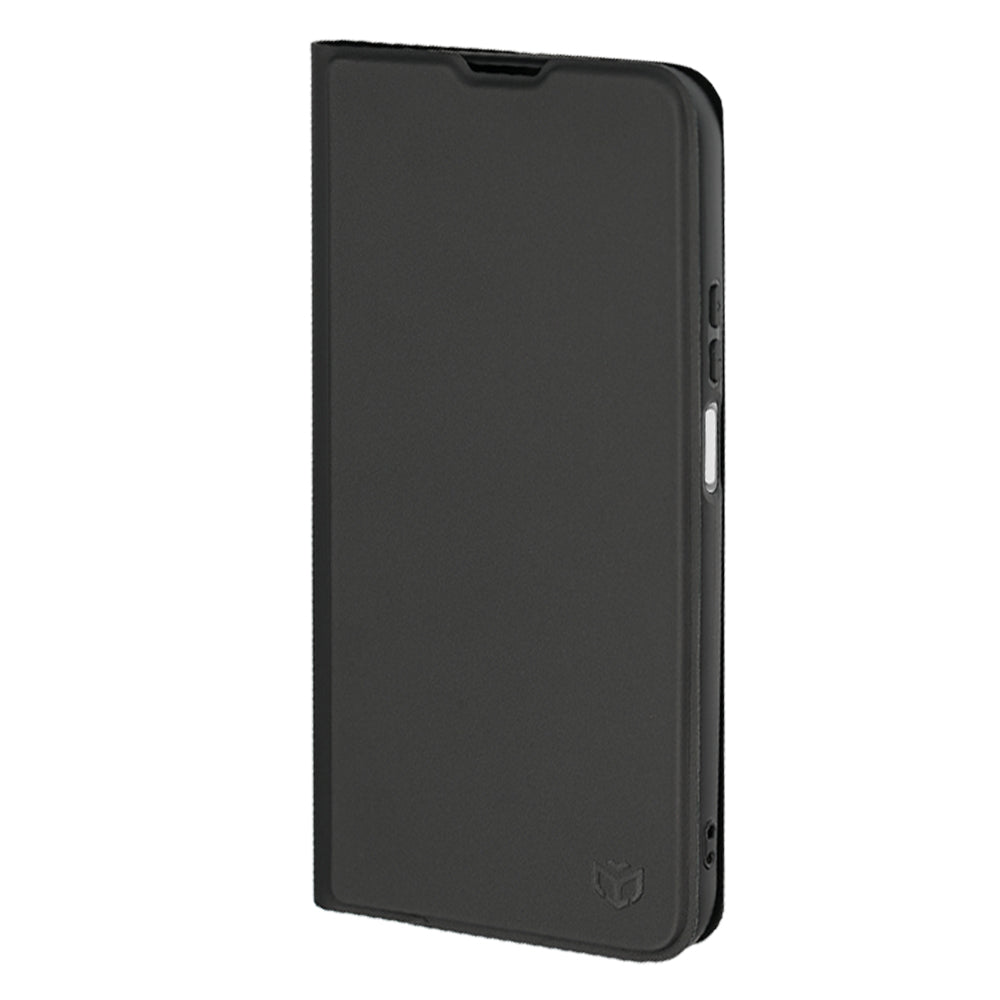 Coque pour Honor 600 Smart, Techsuit, Magskin Book Long Blitz Cutout, Noire
