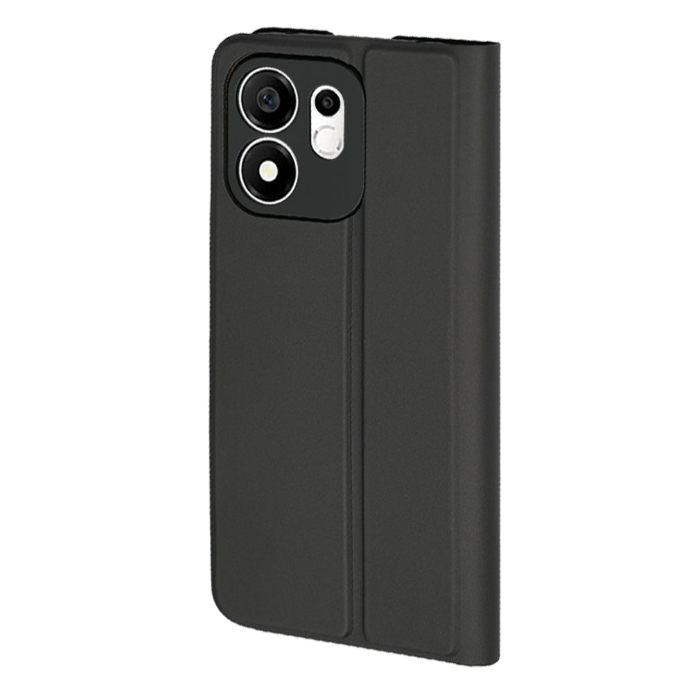 Coque pour Honor 600 Smart, Techsuit, Magskin Book Long Blitz Cutout, Noire