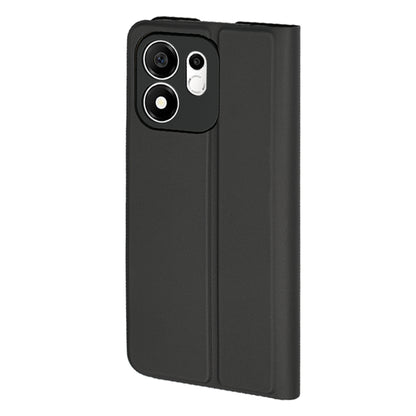 Coque pour Honor 600 Smart, Techsuit, Magskin Book Long Blitz Cutout, Noire