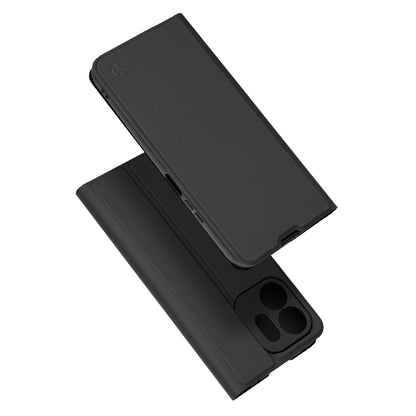 Coque pour Honor 600 Smart, Techsuit, Magskin Book Long Blitz Cutout, Noire