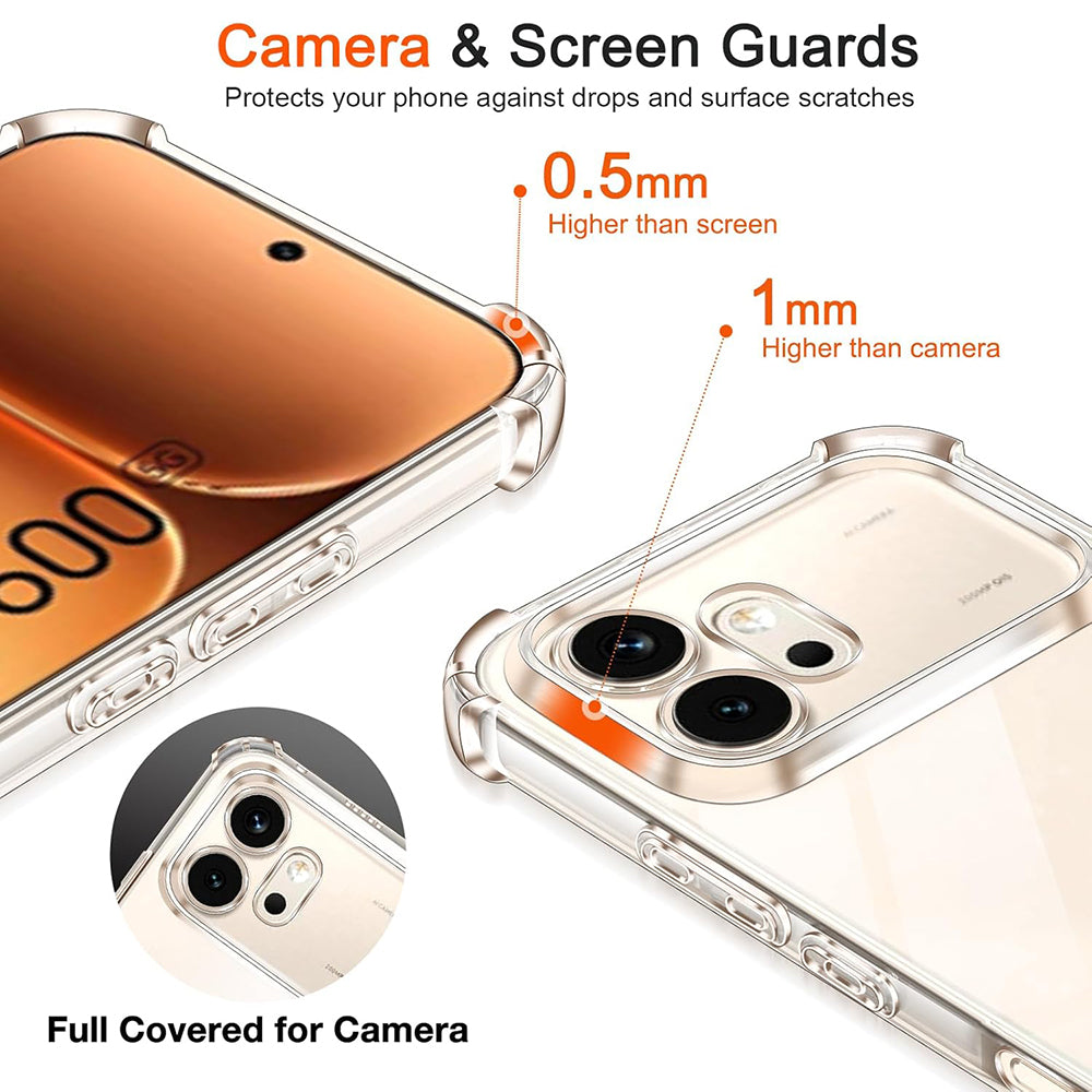 Étui pour Honor 600, Techsuit, Shockproof Clear, Transparent