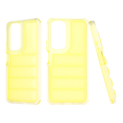 Coque pour Honor 90 Lite, Techsuit, Wave Shield, Jaune