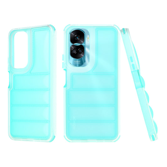 Coque pour Honor 90 Lite, Techsuit, Wave Shield, Turquoise
