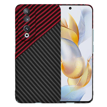 Coque pour Honor 90, Techsuit, Carbonite FiberShell, Noir Rouge