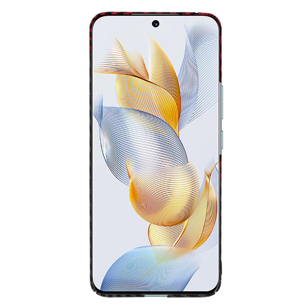 Coque pour Honor 90, Techsuit, Carbonite FiberShell, Noir Rouge