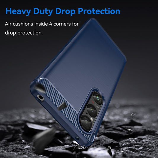 Case for Honor Magic6 Lite, Techsuit, Carbon, Blue