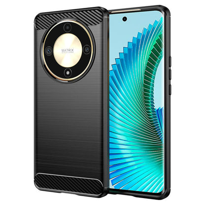 Coque pour Honor Magic6 Lite, Techsuit, Carbone, Noire