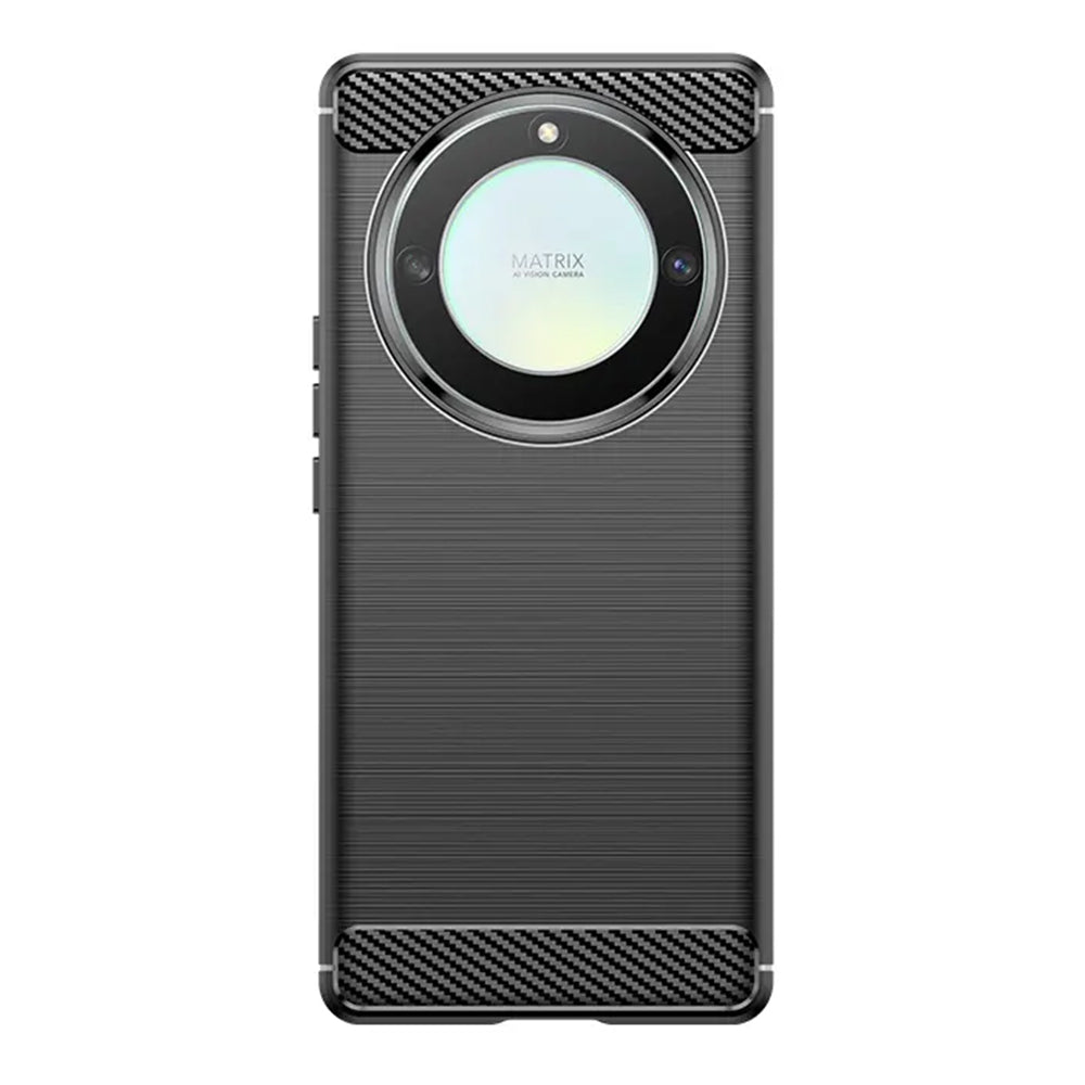 Coque pour Honor Magic6 Lite, Techsuit, Carbone, Noire