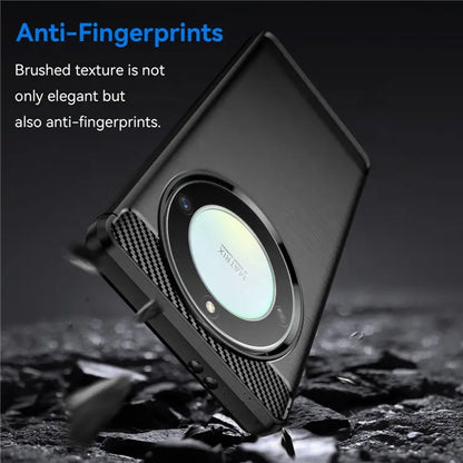 Coque pour Honor Magic6 Lite, Techsuit, Carbone, Noire