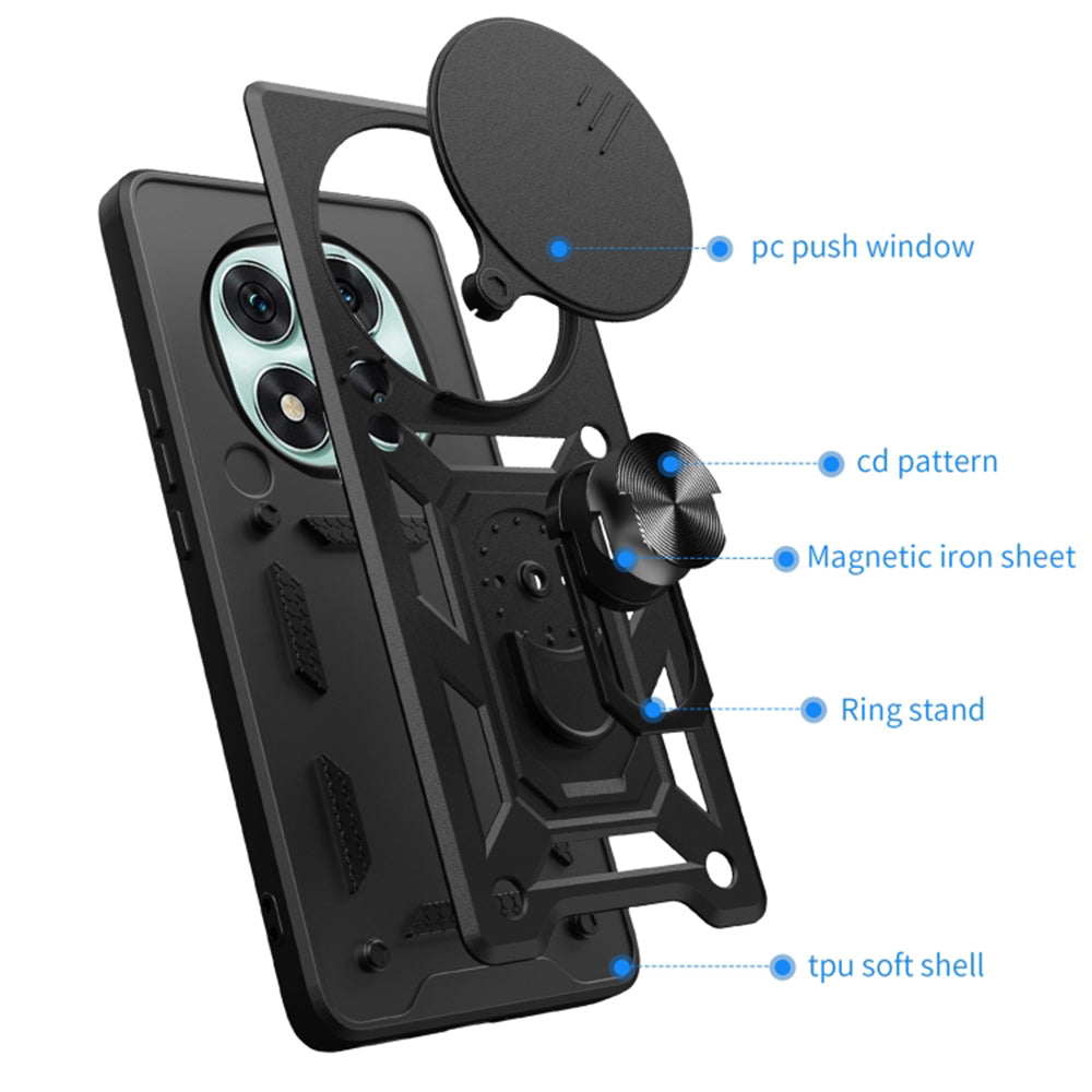 Coque pour Honor Magic7 Pro, Techsuit, CamShield, Bleue