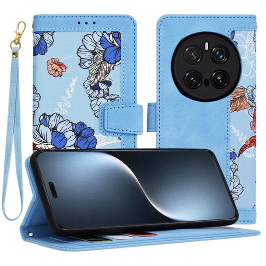Coque pour Honor Magic7 Pro, Techsuit, FlipCraft, Bleu
